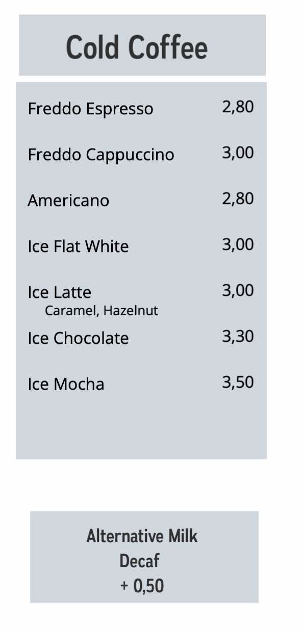 Menu page